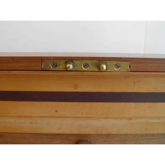 1940s Treasure Wood Cigar Humidor Coat of Arms- Circa 1940 For Sale - Image 5 of 9