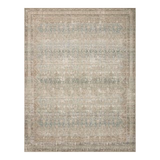 Angela Rose x Loloi Aubrey Rug Jade / Natural 7'-6" x 9'-6" Area Rug For Sale