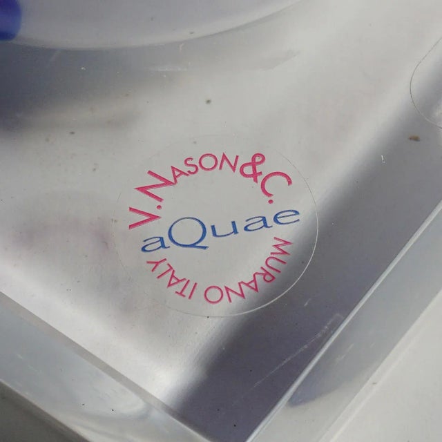 Large Murano Art Glass Vase by Francesca Rosella for v. Nason & C. For Sale - Image 6 of 9