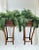 Lexington Furniture 1990s Coastal Regency Wicker Bamboo Tall Artificial Fern Filled Floor Planters- A Pair For Sale - Image 4 of 10