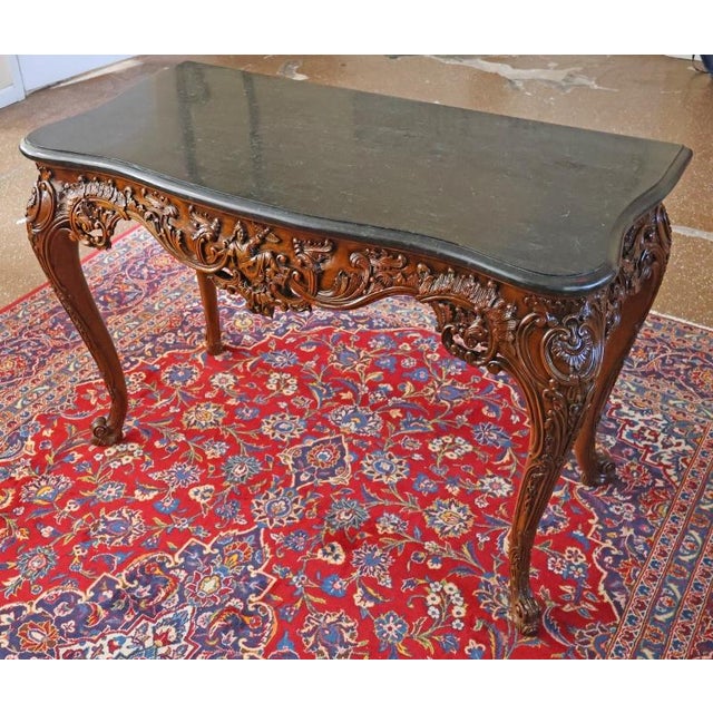 Maitland - Smith Maitland Smith George III Style Tessellated Marble Top Console Table For Sale - Image 4 of 12