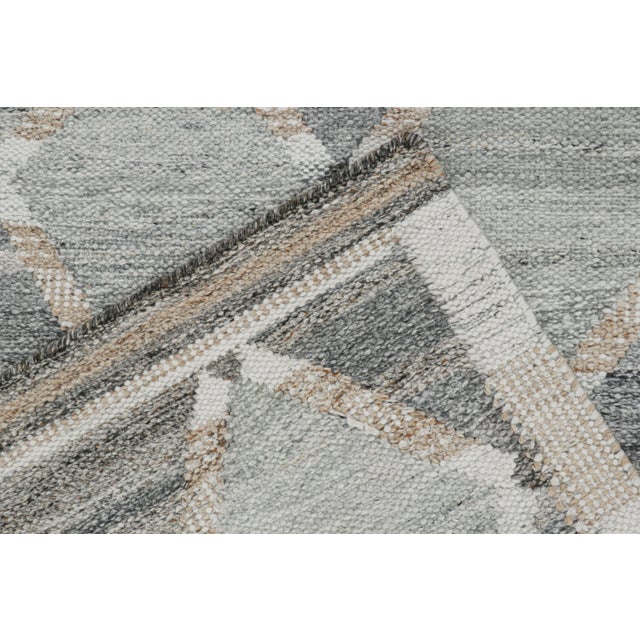 Textile Rug & Kilim’s Custom Scandinavian Outdoor Rug With Geometric Pattern - 6'x9' For Sale - Image 7 of 7