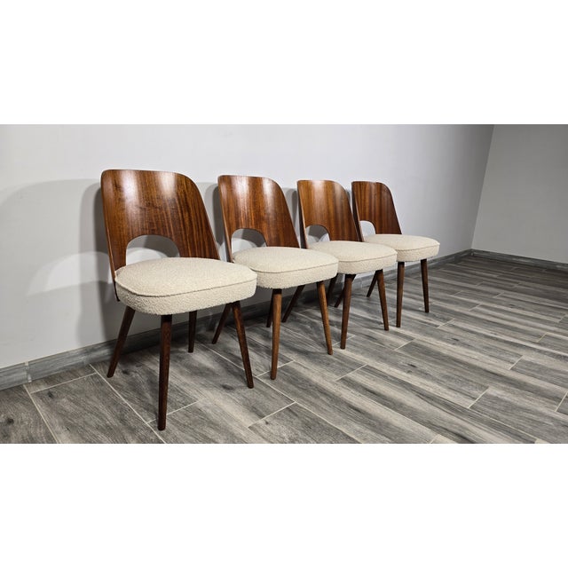 Beige Dining Chairs from Oswald Haerdtl, 1950s, Set of 4 For Sale - Image 8 of 14