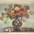 A lage floral 'still life' oil on canvas painting depicting wilting peonies by antoine ferracci (1890-1984). Canvas has...