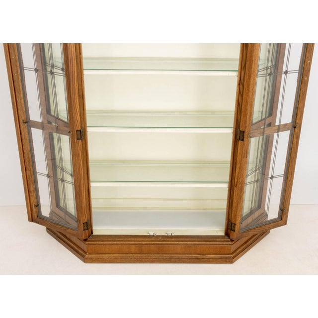 Neoclassical Neoclassical Style Fruitwood and Glass Vitrine For Sale - Image 3 of 10