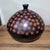 VTG Jose Sosa Peru Pottery Vase 10" Signed Black Terracotta Polka Dot Art For Sale In San Diego - Image 6 of 12