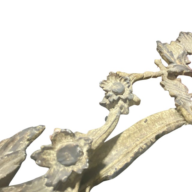 Rococo Early 20th-Century Italian Rococo Mirror – Carved Wood With Aged Finish and Divided Antique Glass For Sale - Image 3 of 17