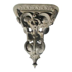 Antique Spelter Clock Shelf Bracket Circa 1900