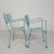 Industrial Steel Garden Chairs with Armrests, 1950s, Set of 2 For Sale - Image 9 of 18
