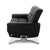 Michelle Leather Chrome Two-Seater Black Manual Function Sofa from Stressless For Sale - Image 13 of 14