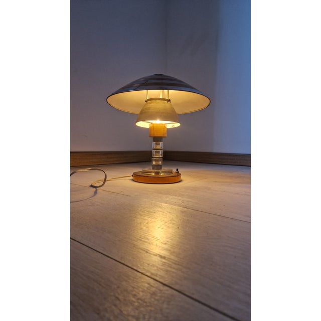 Table Lamp in Copper and Aluminum from Philips, 1950s For Sale - Image 14 of 17