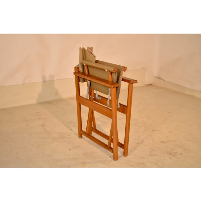 Mid-Century Folding Canvas Director's Chair For Sale - Image 10 of 10