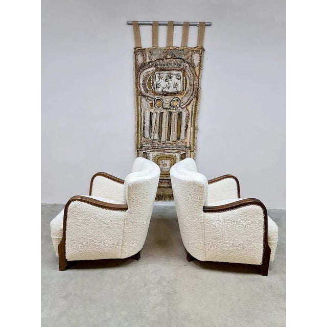 White Set of Art Deco Armchairs, 1930s For Sale - Image 8 of 10