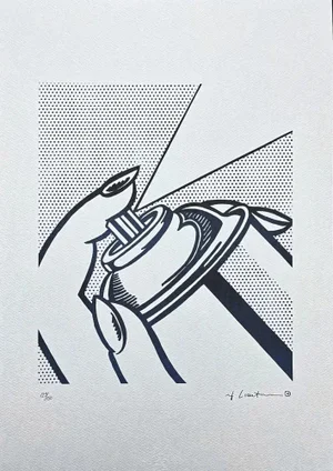 After Roy Lichtenstein, "Spray Can", 1990s, Silk-Screen