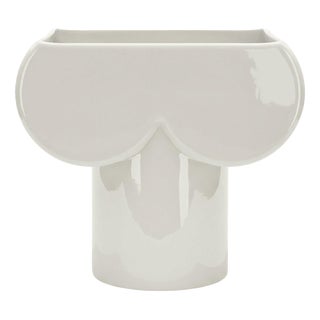 Cnosso Chalk White Ceramic Vase by Kazuhide Takahama for Cassina For Sale