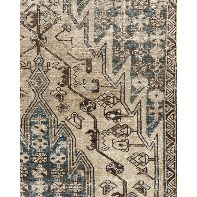 Vintage Circa 1940 Distressed Mazlagan Rug 4'5 X 6'3" For Sale - Image 4 of 12