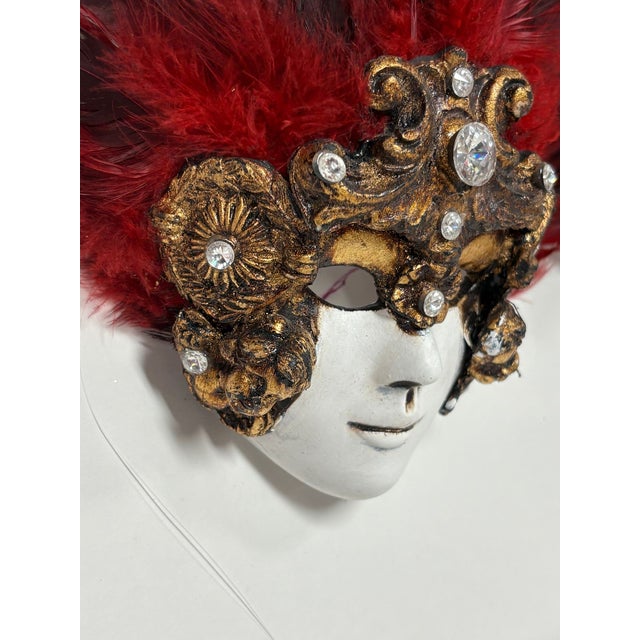 Traditional Beautiful Venetian Decorative Mask For Sale - Image 3 of 5
