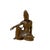 1990s 5" Wood Carved Zen Meditation Guan Yin Bodhisattva Serene Figure For Sale - Image 5 of 9