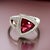 Natural Tourmaline Diamond Ring 7 14k W Gold 4.38 TCW Certified For Sale - Image 10 of 15