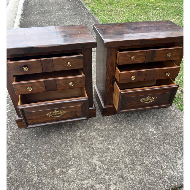 Wood 1960s Pair of Heywood Wakefield Nightstand Tables For Sale - Image 7 of 7