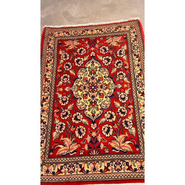 1950s 1950s Vintage Persian Saruk Rug - 2'6"x3'8" For Sale - Image 5 of 7