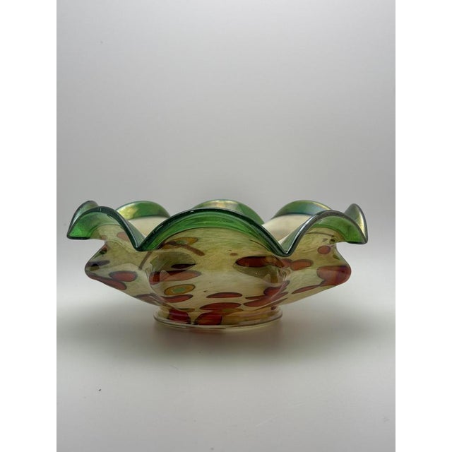 Bohemian Art Glass Bowl by Ernst Steinwald, 1930s For Sale - Image 4 of 8