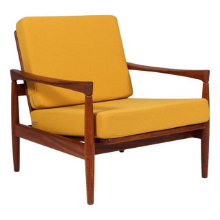 Vintage Lounge Chair in Teak by Erik Wørts for Ikea, 1960s For Sale