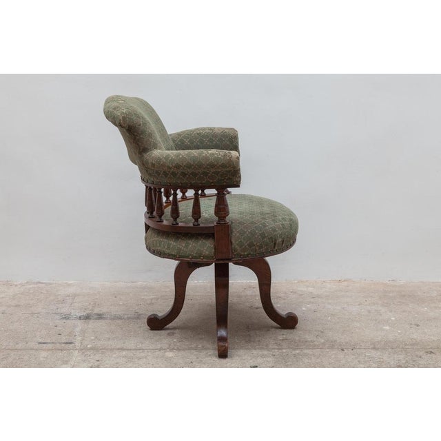Desk Swivel Captains Chair, 1890s For Sale - Image 4 of 10