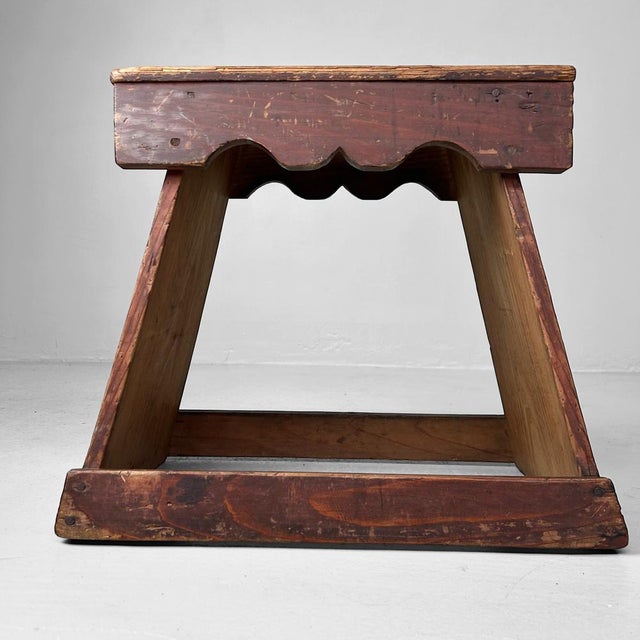Bring a touch of Japanese tradition into your home with this authentic fumidai (踏み台), a traditional wooden step stool from...