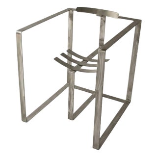 Diaframma Geometrical Armchair in Stainless Steel by Metalmorphosis Studio For Sale