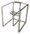 Diaframma Geometrical Armchair in Stainless Steel by Metalmorphosis Studio For Sale