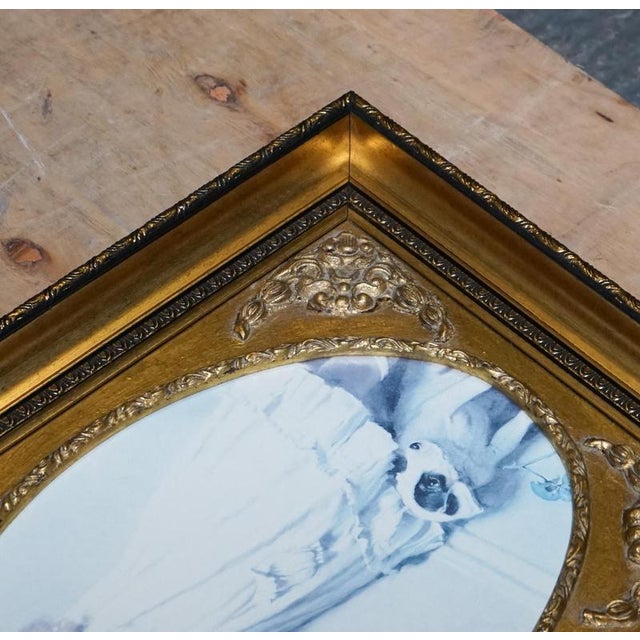 Little Girl and Dog Posing Print, Framed For Sale - Image 6 of 10