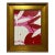 Mini Royal Orchid Pink Cream Red Painting by Ron Giusti, Framed For Sale