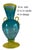 Art Glass Aqua Yellow Handled Amphora Vase For Sale - Image 14 of 14