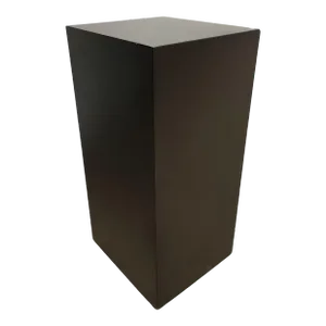 1990s Modernist Black Monolith Fiberglass Pedestal