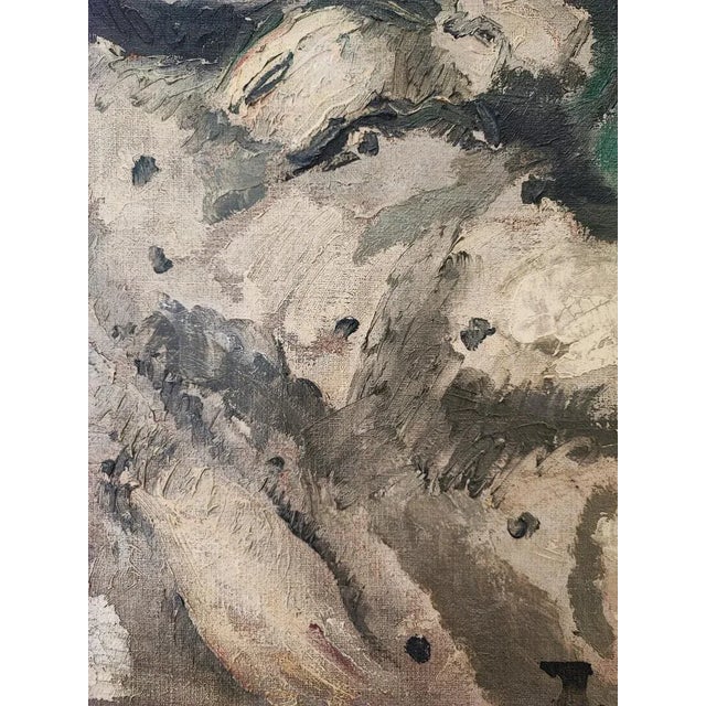 André Julien Prina, Jeune Femme Assise au Collier de Perles, Oil on Canvas, Framed For Sale - Image 5 of 12