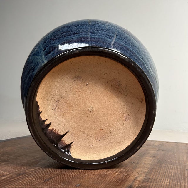 ​Japanese Glazed Ceramic Plant Stand, 1960s For Sale - Image 18 of 18