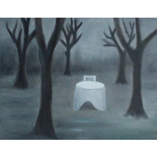 Natia Sapanadze, Melancholy Trees, 2022, Oil on Canvas For Sale