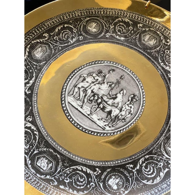 Cammei Mythological Collection Plates in Ceramic and Gold Leaf, 1960s, Set of 6 For Sale - Image 17 of 18