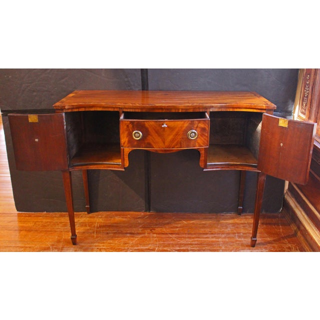 19th Century Circa 1870 Georgian Style Serpentine Form Sideboard For Sale - Image 5 of 13