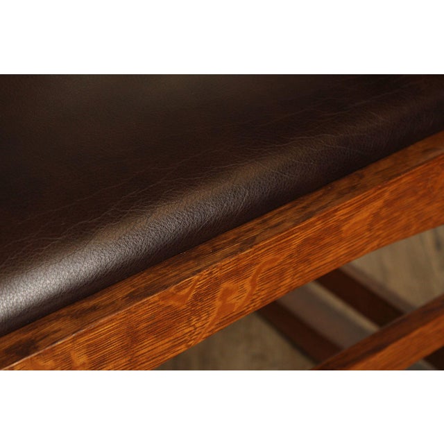 2010s Stickley Mission Collection Harvey Ellis Oak Rocking Chair For Sale - Image 5 of 18