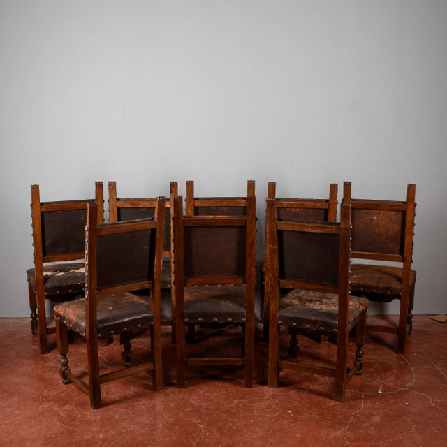 Renaissance Style Spool Chairs, Set of 8 For Sale - Image 11 of 18