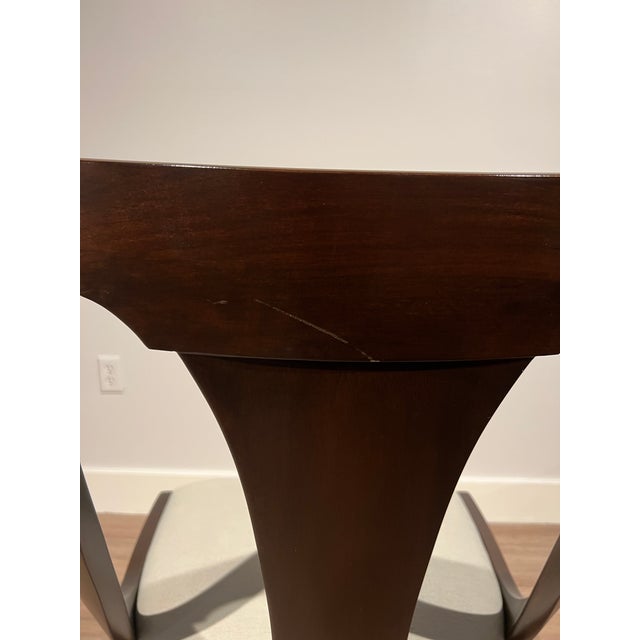 Wood Empire Style Cherry Wood Dining Chairs Set of 4 Side Chairs For Sale - Image 7 of 7