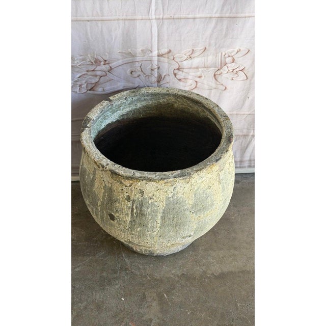 Dark Gray Atlantis Mediterranean Style Pot For Sale - Image 8 of 9