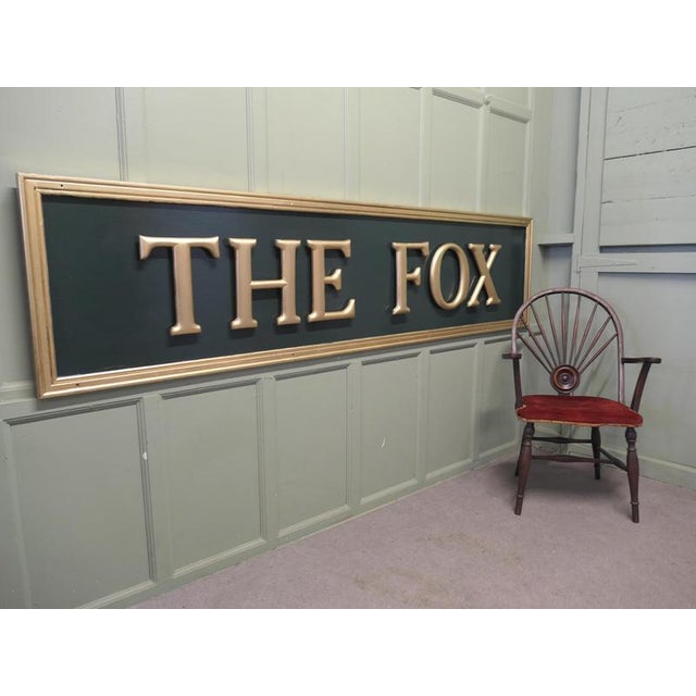 1960s Large The Fox Pub Sign, 1960 For Sale - Image 5 of 6