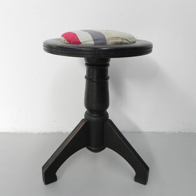 Art Deco Piano Stool on Tripod, 1930s For Sale - Image 16 of 17