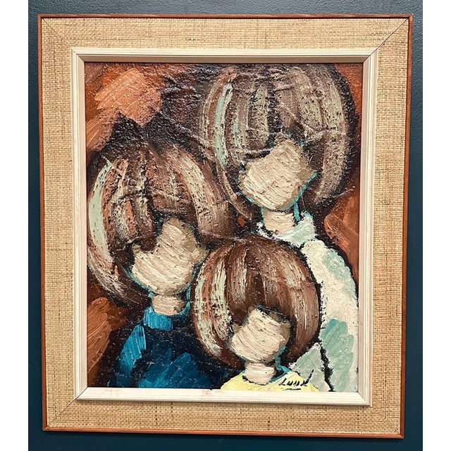 Erik Lund, Trio, 1950s, Oil on Canvas, Framed For Sale - Image 6 of 18