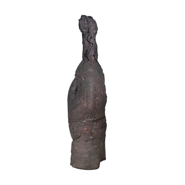 Claude Horan Signed Hawaiian Studio Pottery Female Sculpture 14" For Sale In San Francisco - Image 6 of 18