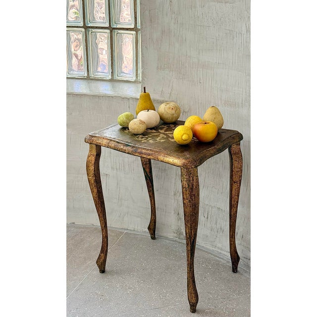 Vintage Italian Alabaster Stone Fruit Collection of 9. Beautifully hand-painted details along with small wooden stems add...