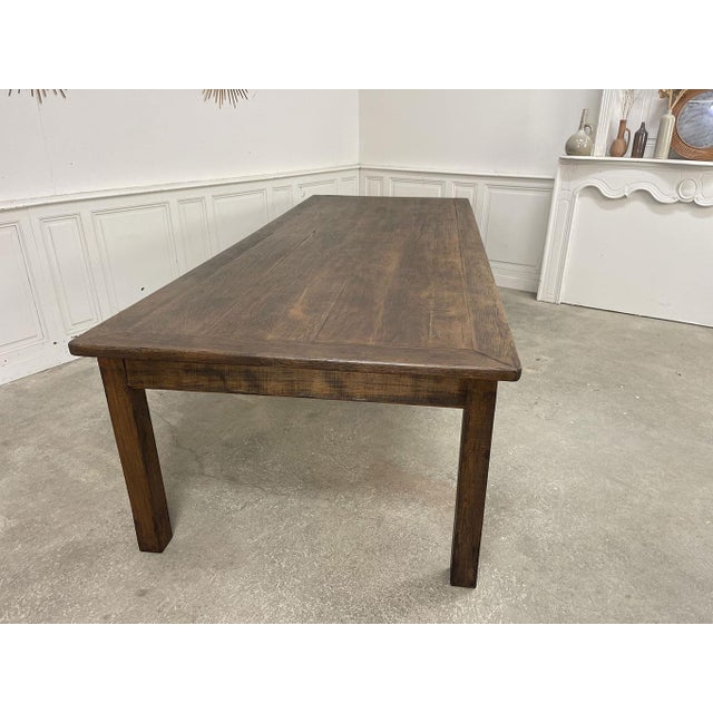 Wood Vintage Monastery-Style Table in Oak, 1930s For Sale - Image 7 of 13